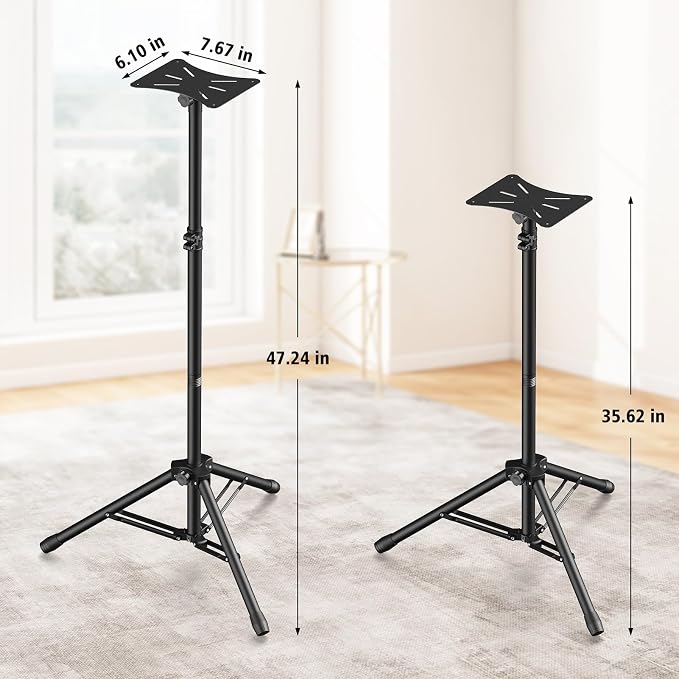 Tripod Speaker Stands with Carry Bag, Foldable - Image 7