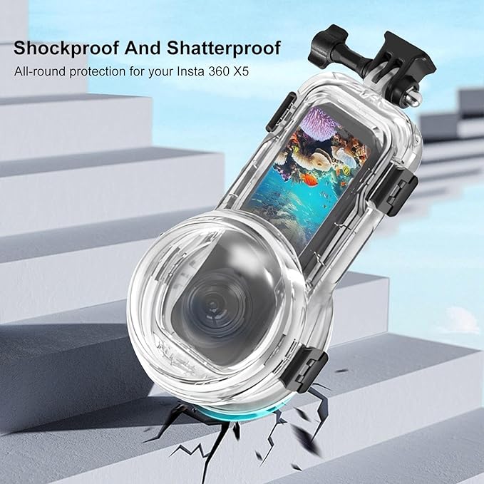 PULUZ Invisible Dive Case for Insta360 X5, Waterproof Case Diving Housing Cover - Image 6