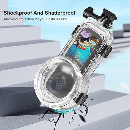 PULUZ Invisible Dive Case for Insta360 X5, Waterproof Case Diving Housing Cover - Image 6