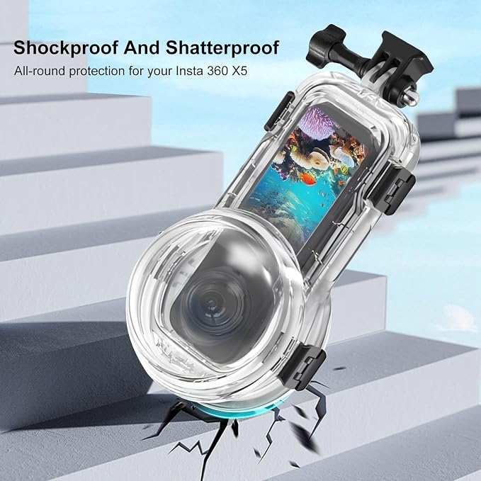 Invisible Dive Case for Insta360 X5, FotStdio Insta 360 X5 Waterproof Case - Image 5