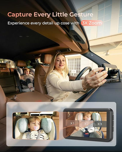 Babyvue BV6 Wireless Baby Car Camera Fast Setup, No Wiring Car Baby Monitor | - Image 9