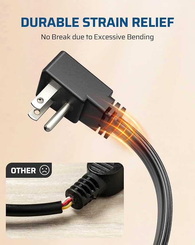 DEWENWILS 6FT Flat Plug Extension Cord - Image 6
