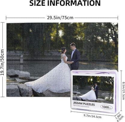 Custom Jigsaw Puzzle from Photos 300/500/1000 Pieces Personalized Wooden - Image 3