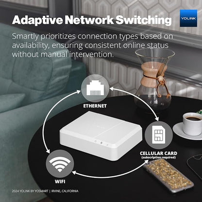 YoLink Hub 3 Smart Home Gateway: 4G LTE Cellular, Battery Backup Seamless Plug - Image 7