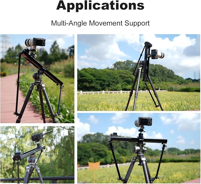 Accsoon Camera Slider Support Arm, Adjustable Tripod Stability Arm - Image 6