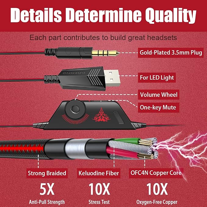 BENGOO Stereo Pro Gaming Headset - Image 6