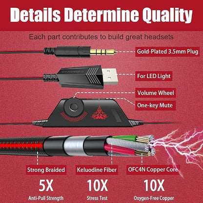 BENGOO Stereo Pro Gaming Headset - Image 6