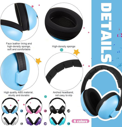 Amylove 12 Pcs Baby Noise Cancelling Headphones Ear Protection Ear Muffs Bulk - Image 3