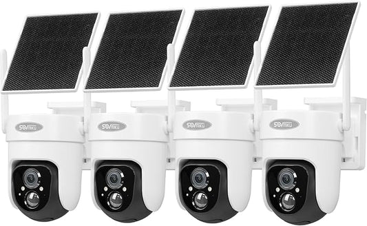 Vicohome 4CQ4G 2K AI Solar Security Camera Wireless Outdoor, Battery Powered Cam by sovmiku