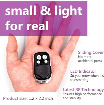 Solidremote Keychain Garage Door Opener Remote, - Image 2