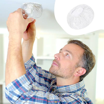 12 Pcs Detector Cover Fire Alarm Dust Paint Cover Stretch Plastic Fire Alarm - Image 7