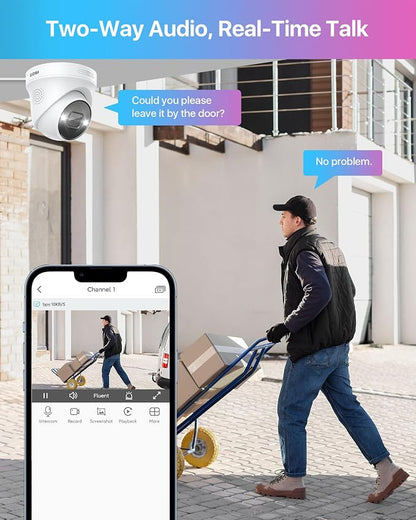 ZOSI 16CH 4K PoE Security Camera System, Person Vehicle Detection, 2 Way Audio - Image 5