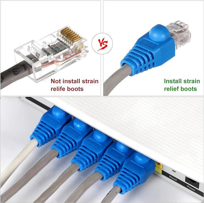 RJ45 Crimp Tool Kit Pass Thru Cat5 Cat5e Cat6 RJ45 Crimping Tool - Image 5