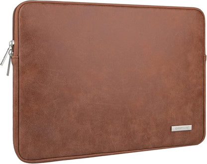 RAINYEAR 13 Inch Laptop Sleeve PU Suede Leather Case Protective Cover Water by RAINYEARmakelifeeasier