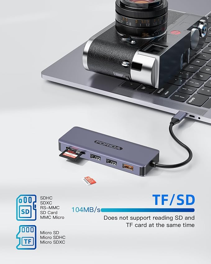 USB C Hub, 7 Ports USB C MultiPort Adapter - Image 5