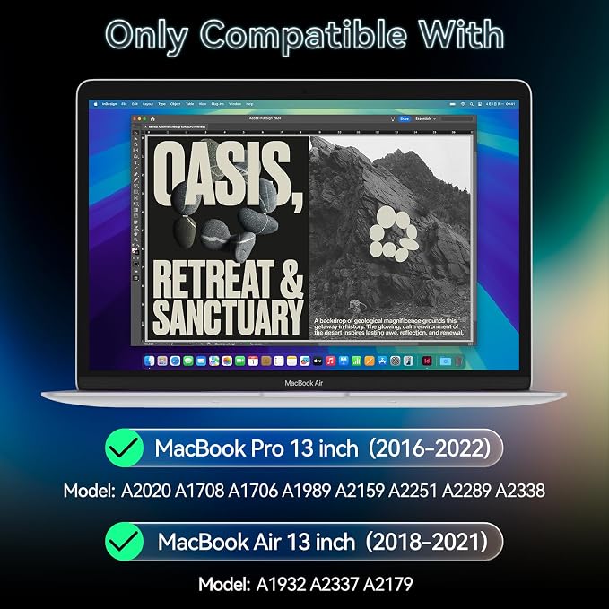 360° Privacy Screen for MacBook Pro 13 Inch/MacBook Air 13 in, 4 Way Privacy - Image 7