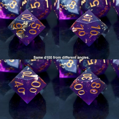 Haxtec DND Dice Set Sharp Edge Resin Dice - Image 6