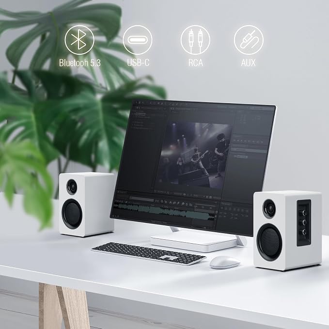 Computer Speakers for Desktop PC, Active Bookshelf Speaker - Image 5