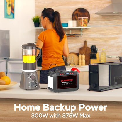 Portable Power Station 300W MARBERO 237Wh Camping Solar Generator Backup - Image 4