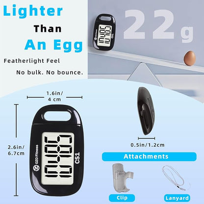 Clip-on 3D Pedometer for Walking Steps Counter - Image 3