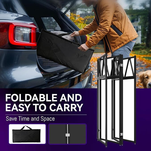 DJ Table Stand Portable booth, Foldable DJ Stand Booth, Heavy-Duty Adjustable - Image 2