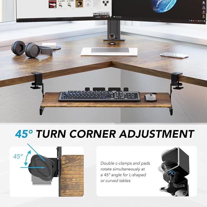 AX WABER Keyboard Tray Under Desk Pull Out - Image 6