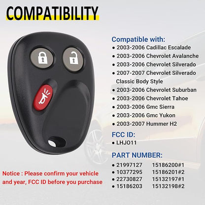 Vurkcy Keyless Entry Remote Key Fob Compatible - Image 2