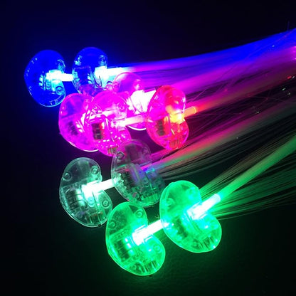 20pcs Multicolor LED Flashing Fiber Optic Hair Barrettes - Image 4