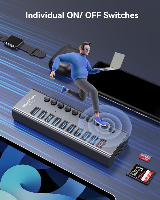 WENTER Powered USB Hub 3.0 - Image 6