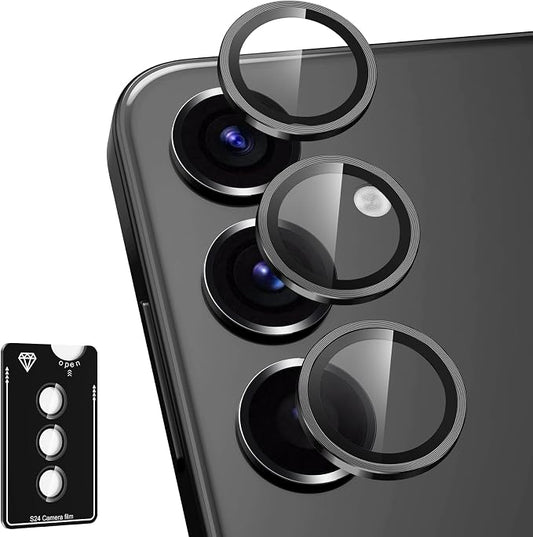for Samsung Galaxy S24 Plus Camera Lens Protector, Individual Metal Ring by Btscase