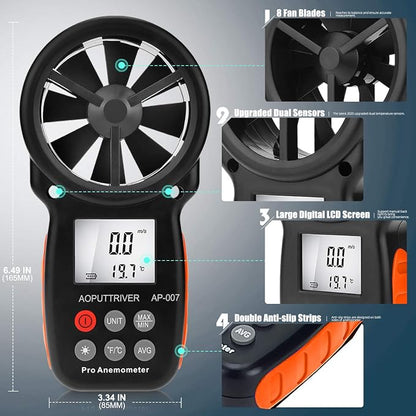 Anemometer Handheld Wind Speed Meter - Image 3