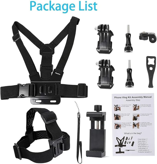 PellKing Mobile Phone Chest Strap Harness Mount Head Strap Holder Kit - Image 2