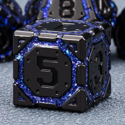 DND Metal Dice Set, Polyhedral Dice Set - Image 2