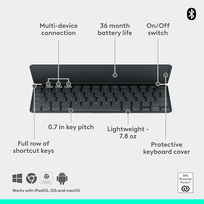 Logitech Keys-to-GO 2 Portable Wireless iPad Keyboard - Image 6