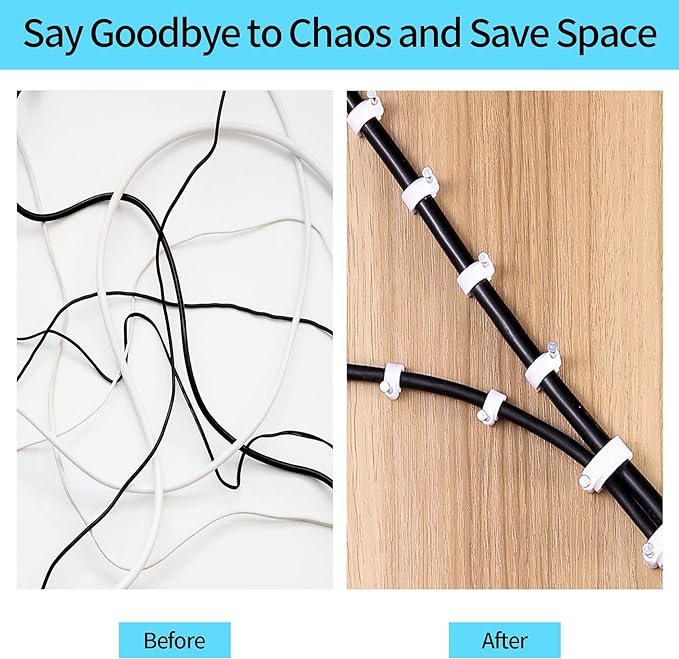Cable Clips, 4mm 6mm 8mm 10mm, Wire Wall Clips - Image 3
