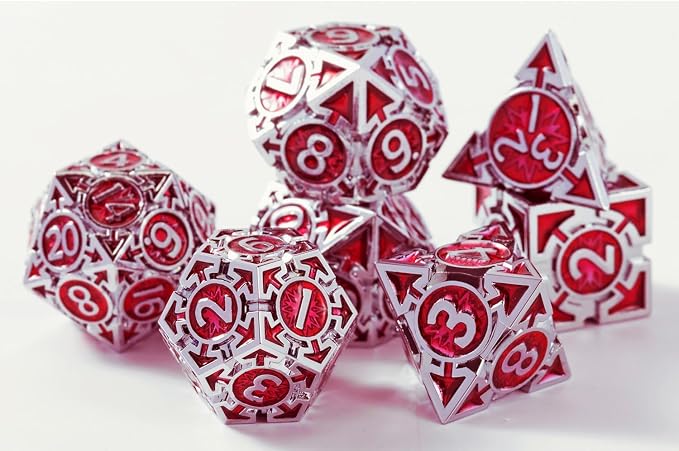 RULE DND Dice - Metal Polyhedral Set, Large Role Playing, MTG RPG Dice - Image 6