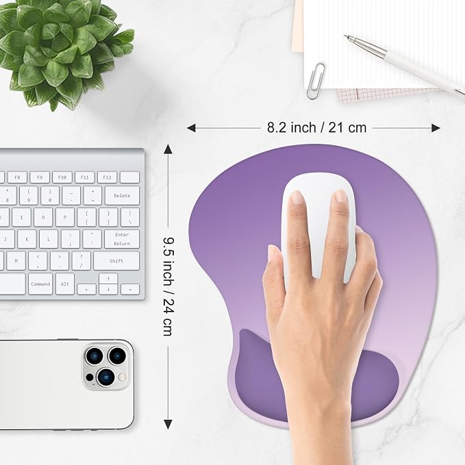 ITNRSIIET Ergonomic Mouse Pad, Cushioned Gel Wrist Rest, Non-Slip Base - Image 6