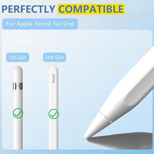 8 Pack for Apple Pencil 2nd Generation Tips, Upgraded Replacement Pencil Nibs - Image 2