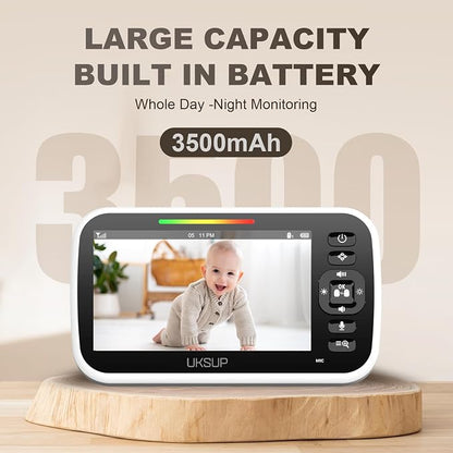 UKSUP Baby Monitor with Camera and Audio- Video Baby Monitor with 960ft Long - Image 5
