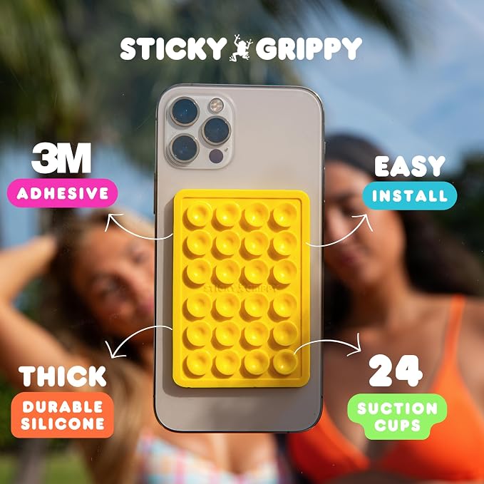 Suction Phone Case Mount, Silicon Adhesive Phone Accessory - Image 4