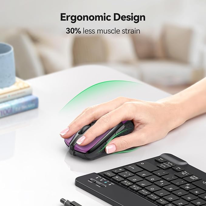 TECKNET Wireless Mouse for Laptop, Silent Mouse Quiet Click, Computer Mouse - Image 8