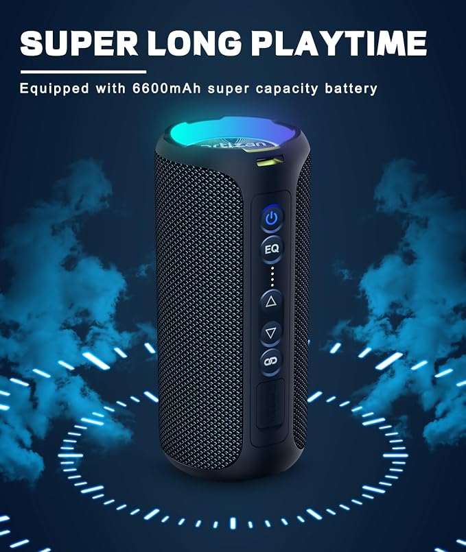 Ortizan Bluetooth Speakers, Portable Wireless Stereo Speaker - Image 5