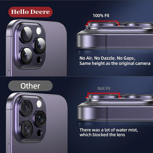 Compatible with iPhone 14 Pro Max Camera Lens Protector, Tempered Glass Full - Image 2