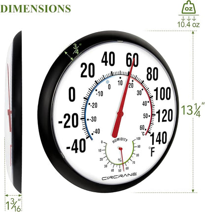 Circrane 13.25 Inch Round Thermometer - Image 3