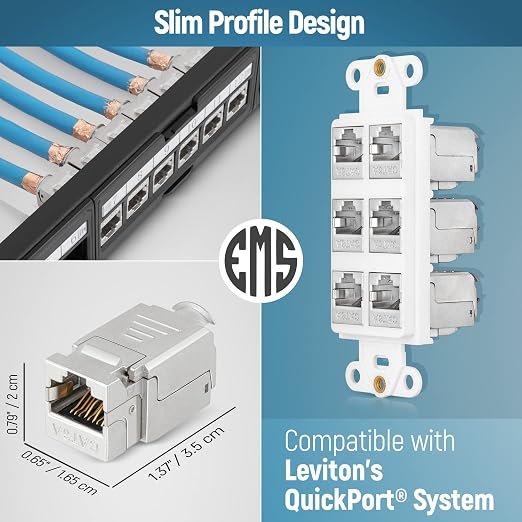 Everest Media Solutions RJ45 Shielded Keystone Jack - Image 4