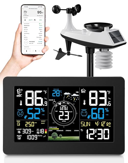 WiFi Weather Station Wireless Indoor Outdoor, Thermometer by Unknown