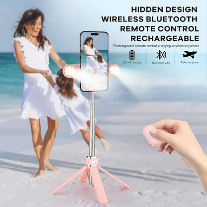Mini Phone Tripod Stand, MQOUNY 38" Phone Tripod &Selfie Stick - Image 5