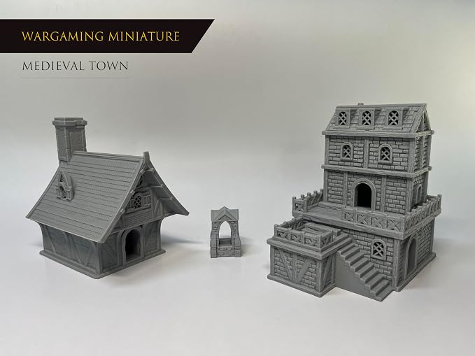 Medieval Miniature Building Terrain Set Compatible - Image 2