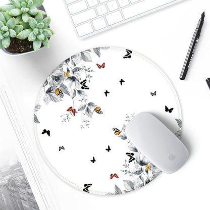 ITNRSIIET Round Mouse Pad with Stitched Edge Premium-Textured Waterproof - Image 7