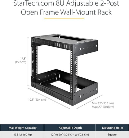 StarTech.com 8U 19" Wall Mount Network Rack - Image 2